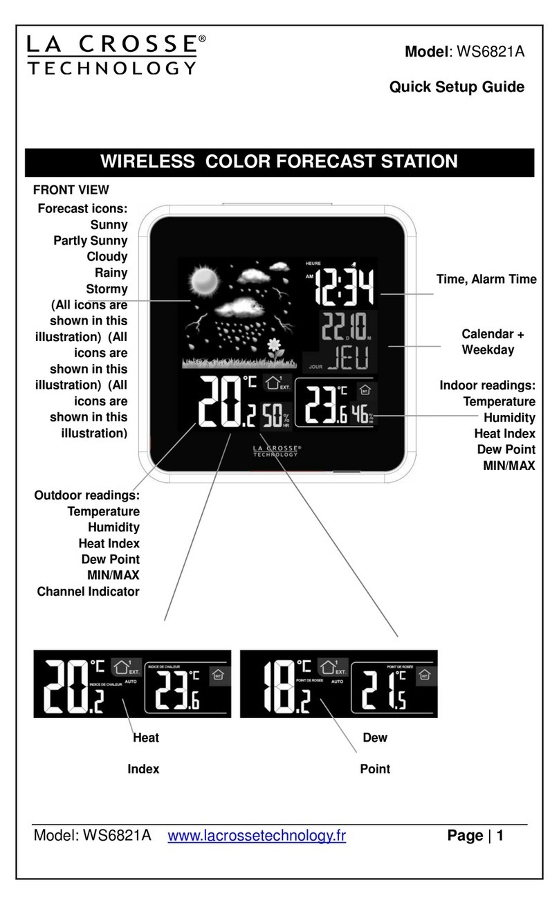 La Crosse Technology WS6821A User manual