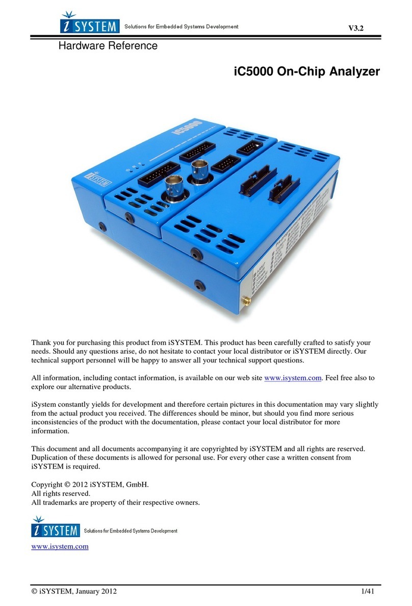 iSystem iC5000 Hardware reference