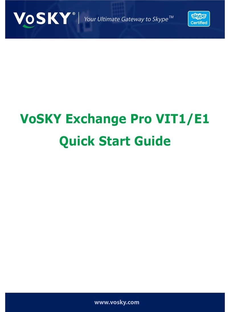 VoSKY Exchange Pro VIT1/E1 quick start guide