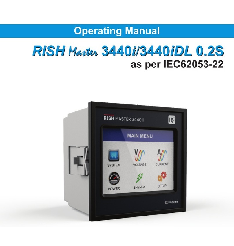 Rishabh Rish Master 3444i operating manual
