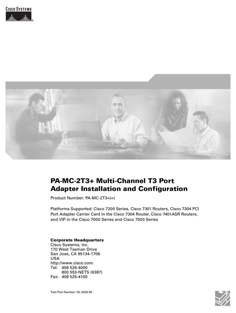 Cisco PA-MC-2T3+ Operating and maintenance instructions