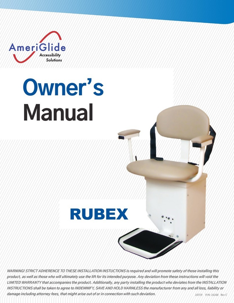 AmeriGlide RUBEX User manual