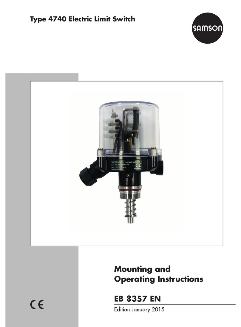 Samson 4740 Mounting and operating instructions