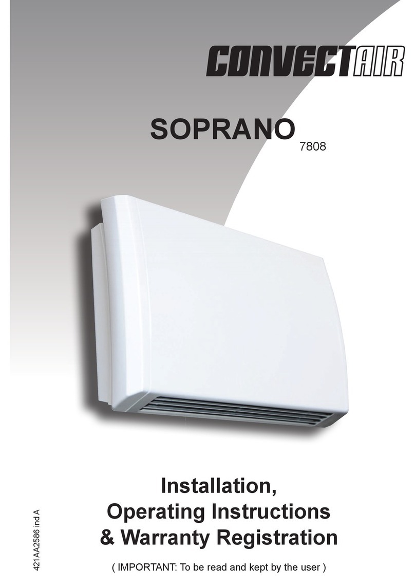 CONVECTAIR SOPRANO Installation guide
