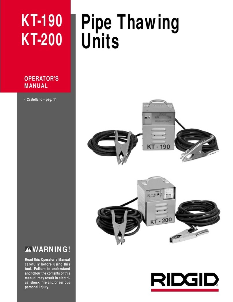 RIDGID KT-190 Operator's manual