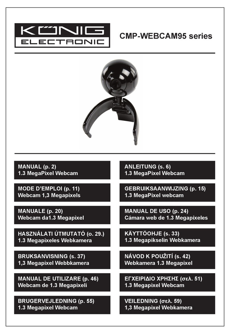 Konig CMP-WEBCAM95 series manual