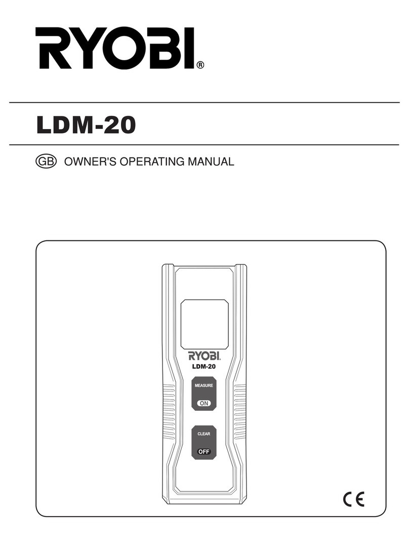 Ryobi LDM-20 Owner's operating manual