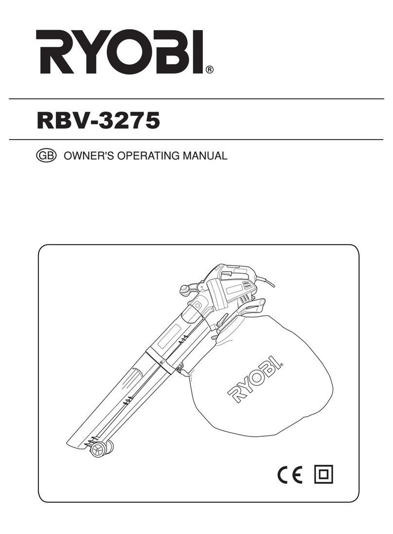 Ryobi RBV-3275 Owner's operating manual