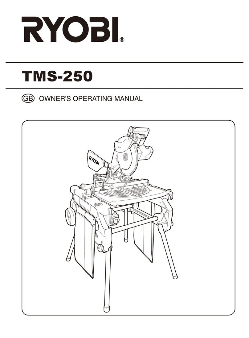 Ryobi TMS-250 Operation manual