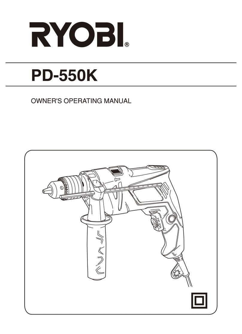 Ryobi PD-550K Owner's operating manual