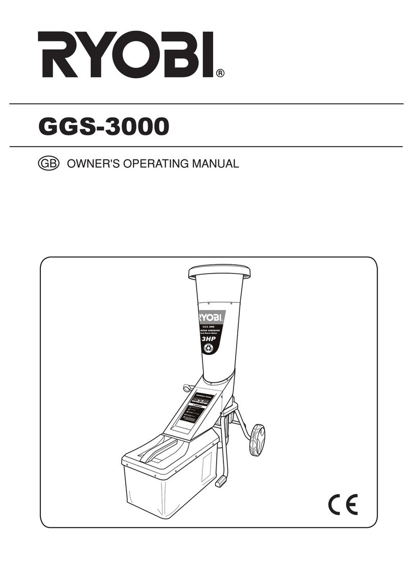 Ryobi GGS-3000 Owner's operating manual