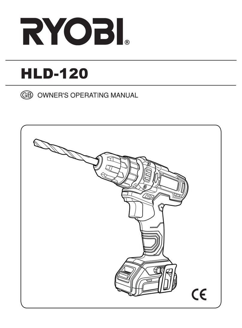 Ryobi HLD-120 Owner's operating manual