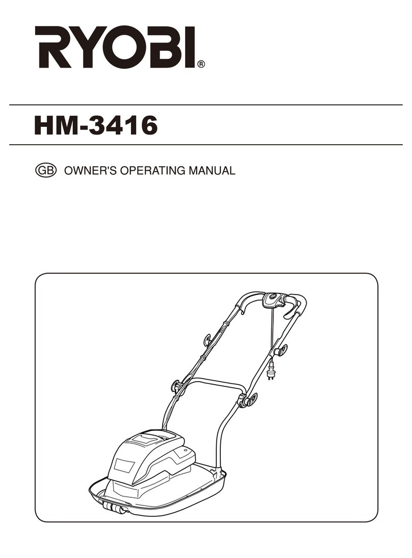 Ryobi HM-3416 Owner's operating manual
