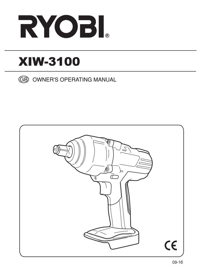 Ryobi XIW-3100 Operation manual
