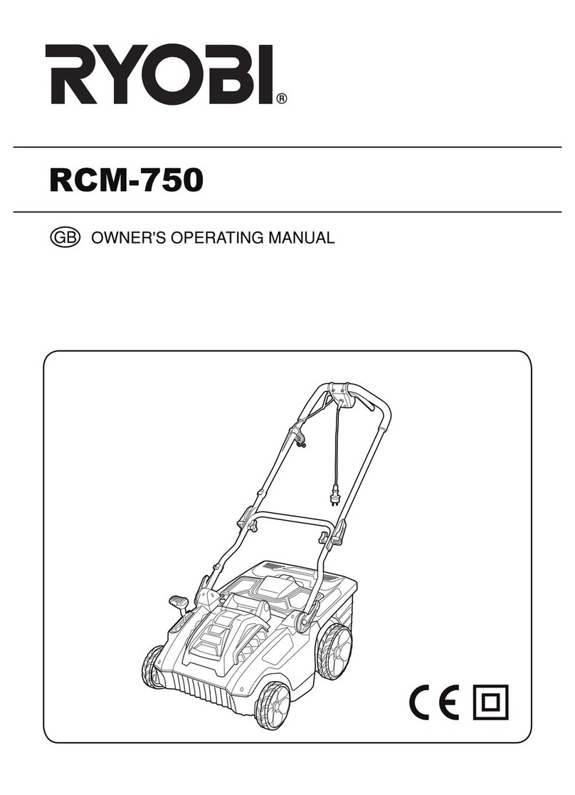 Ryobi RCM-750 Operation manual