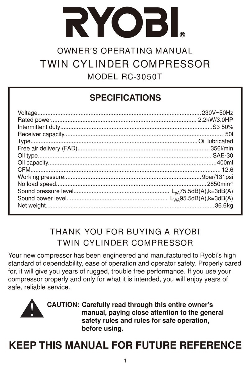 Ryobi RC-3050T Operation manual