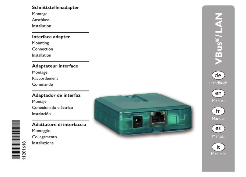 Resol Vbus/LAN manual