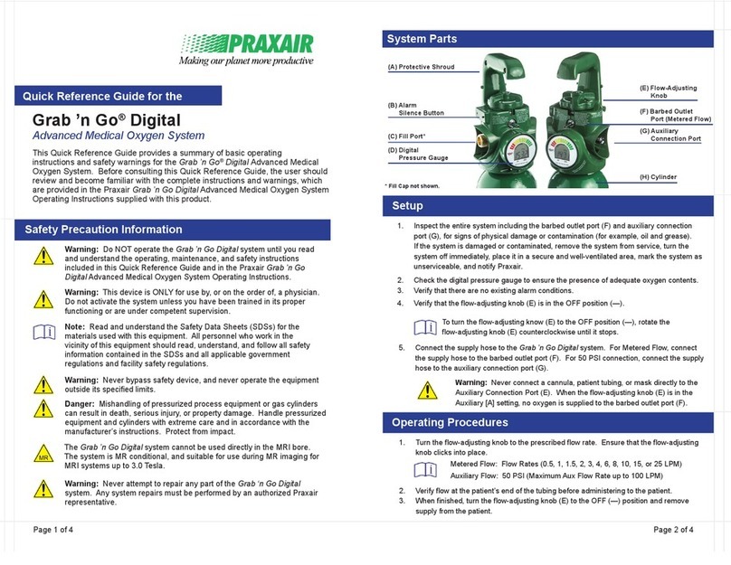 Praxair Grab ?n Go Digital User manual