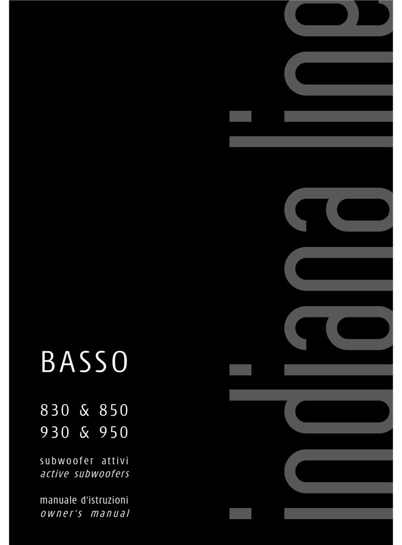 Indiana Line Basso 830 owner's manual