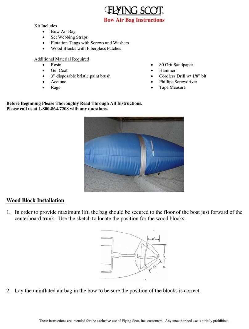 Flying Scot Bow Air Bag instructions
