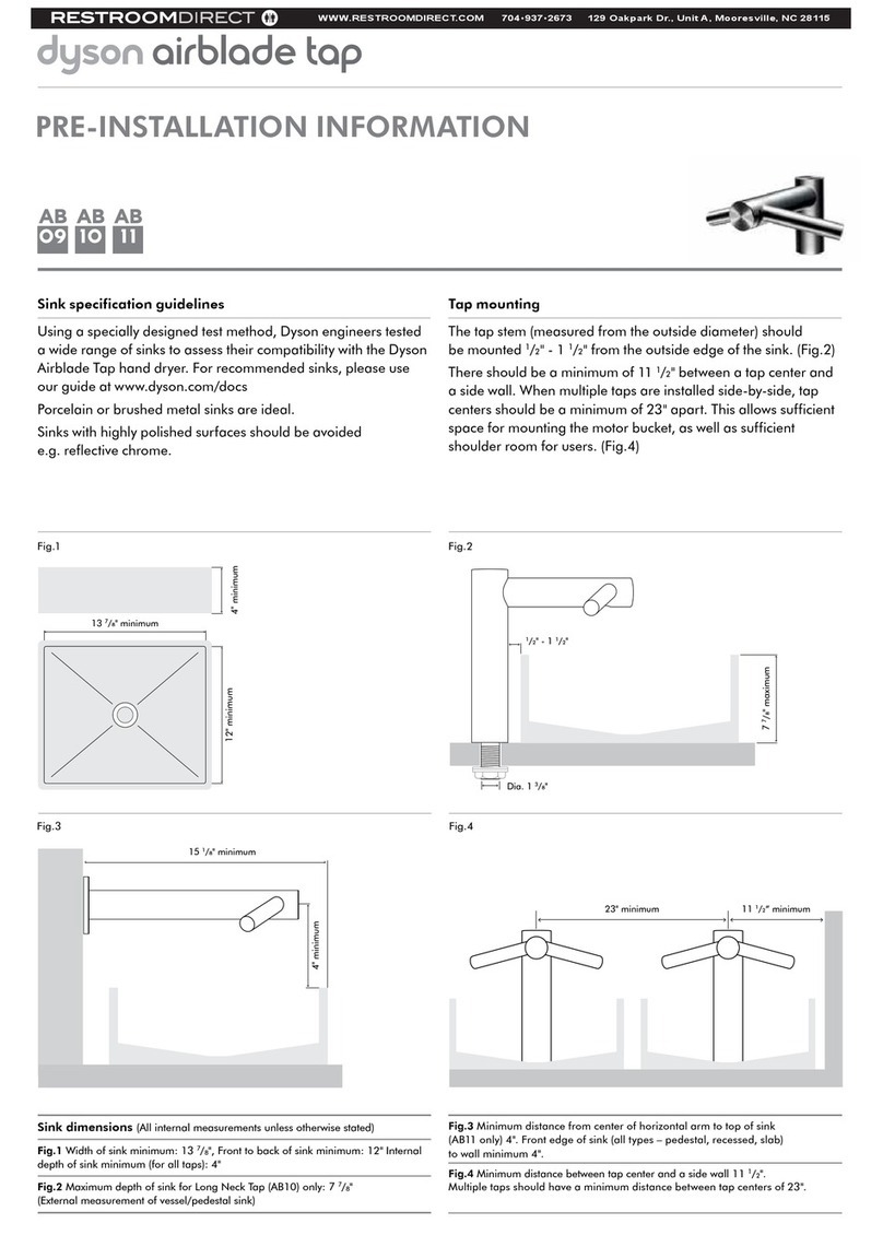 Dyson Airblade Tap User manual