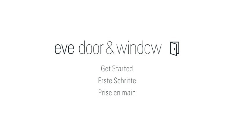 EVE door & window 1ED109901001 Specification sheet