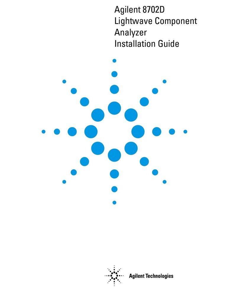 Agilent Technologies 8702D installation guide