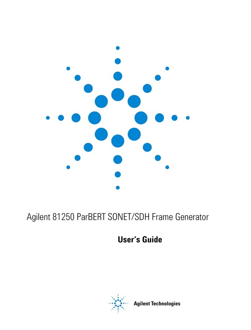 Agilent Technologies 81250 User manual