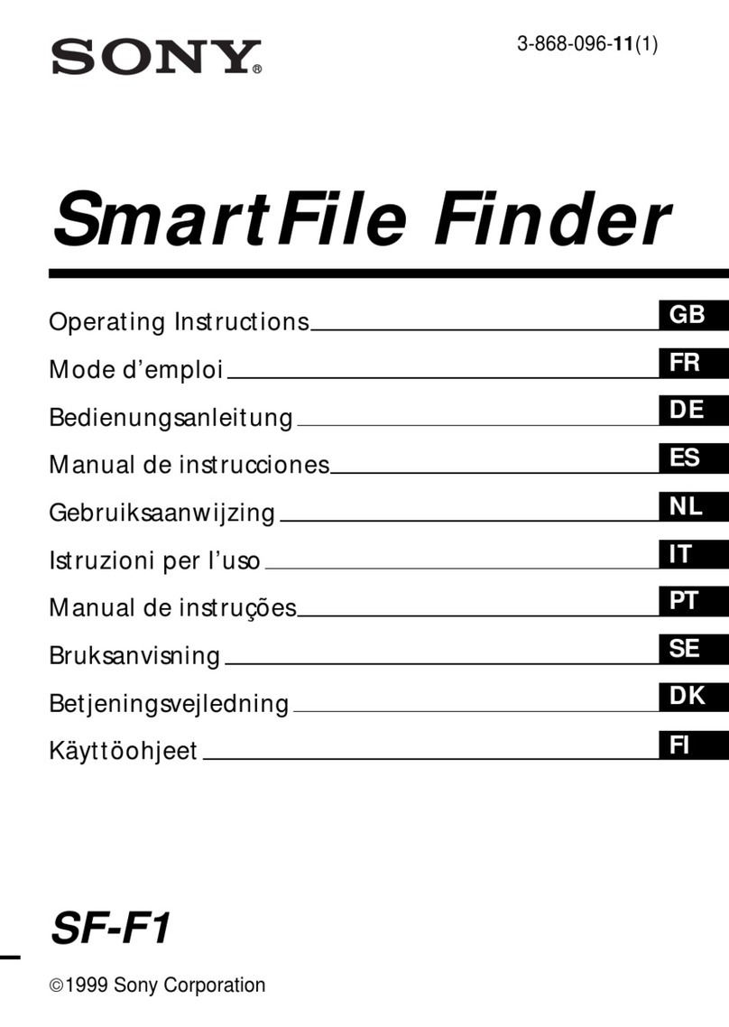 Sony SmartFile Finder SF-F1 User manual