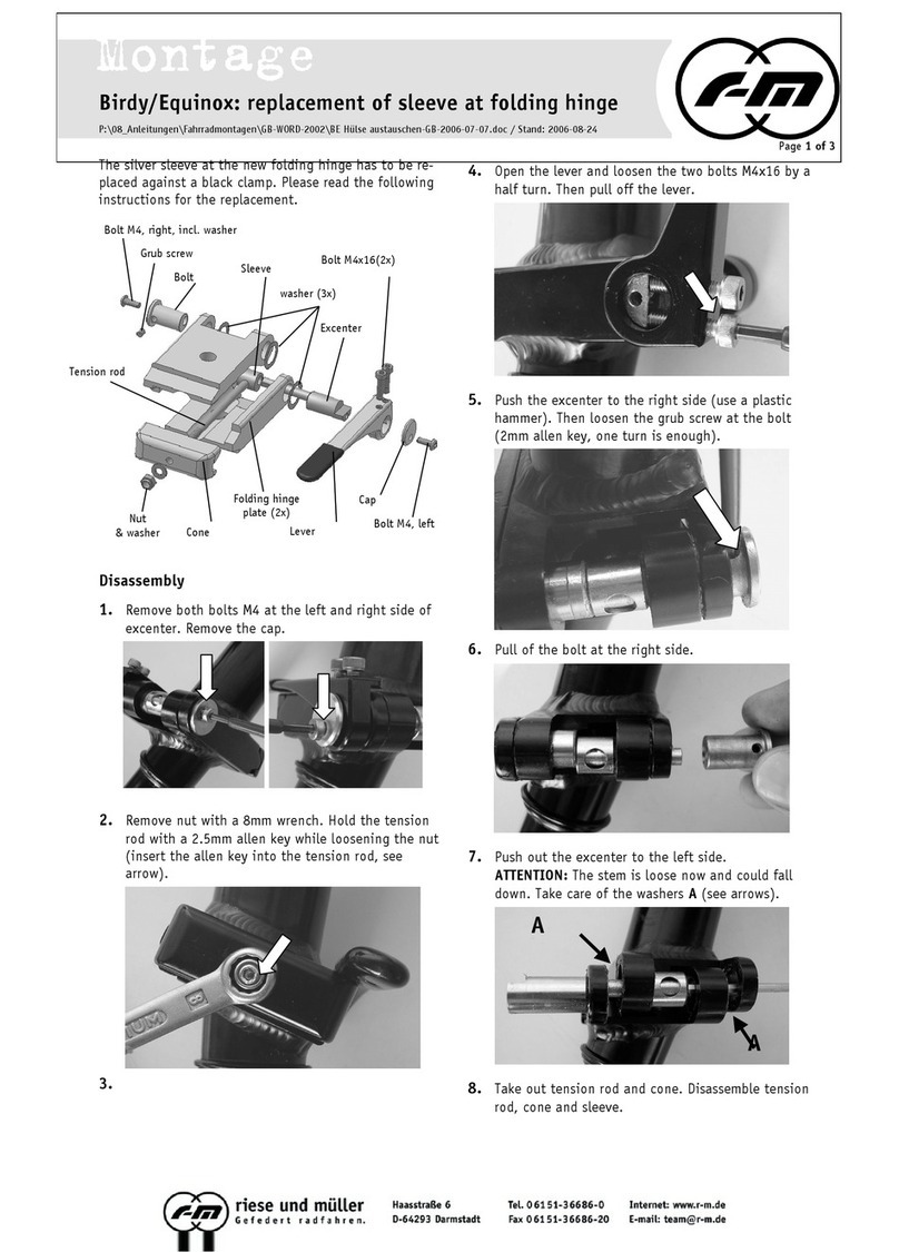 RIESE & MULLER Birdy Operating and safety instructions