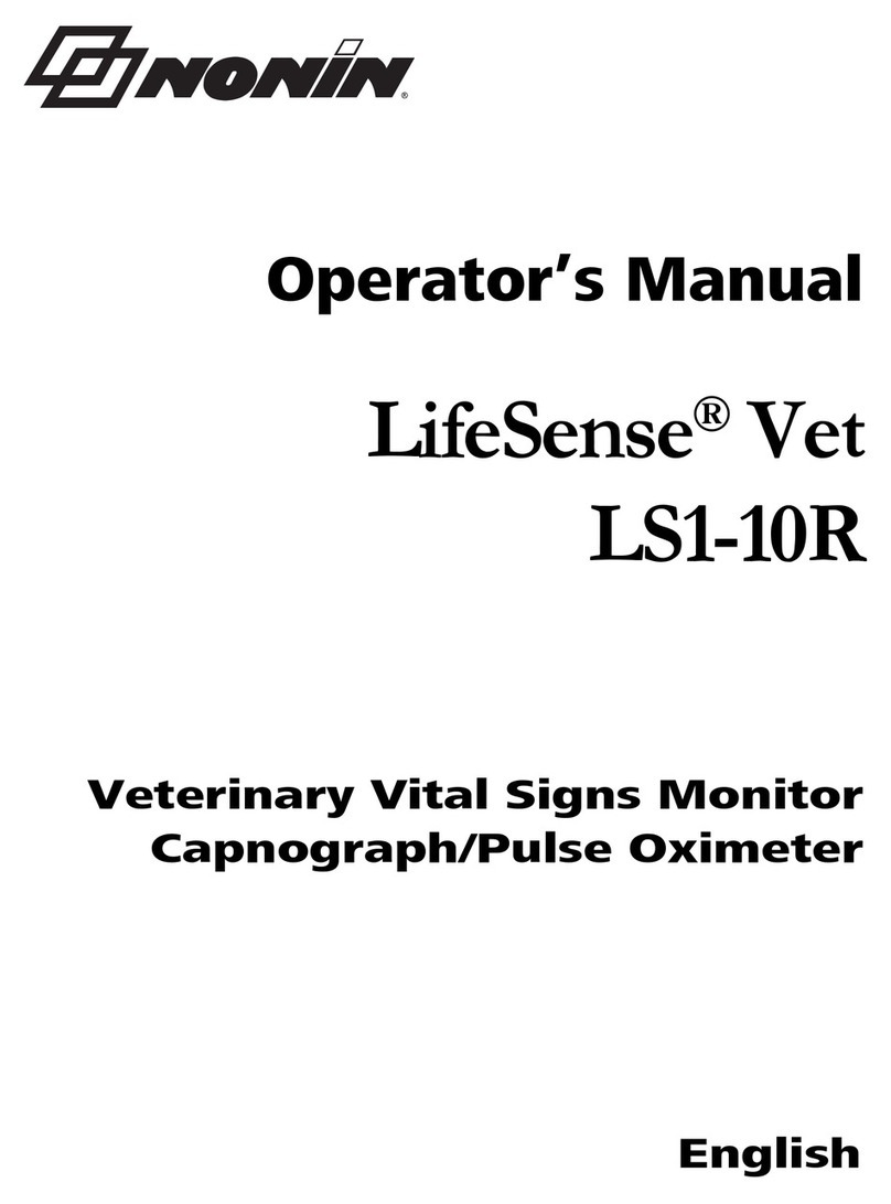 Nonin LifeSense Vet LS1-10R Operator's manual
