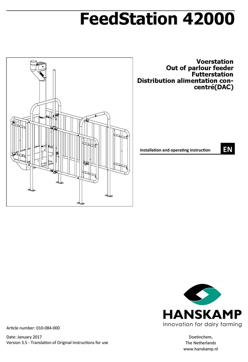 Hanskamp FeedStation 42000 Installation and operating instruction