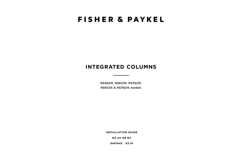 Fisher & Paykel RS4621F User manual Fisher & Paykel RS4621F User manual