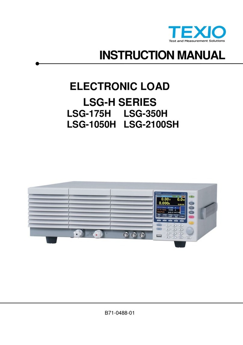 TEXIO LSG-H SERIES instruction manual
