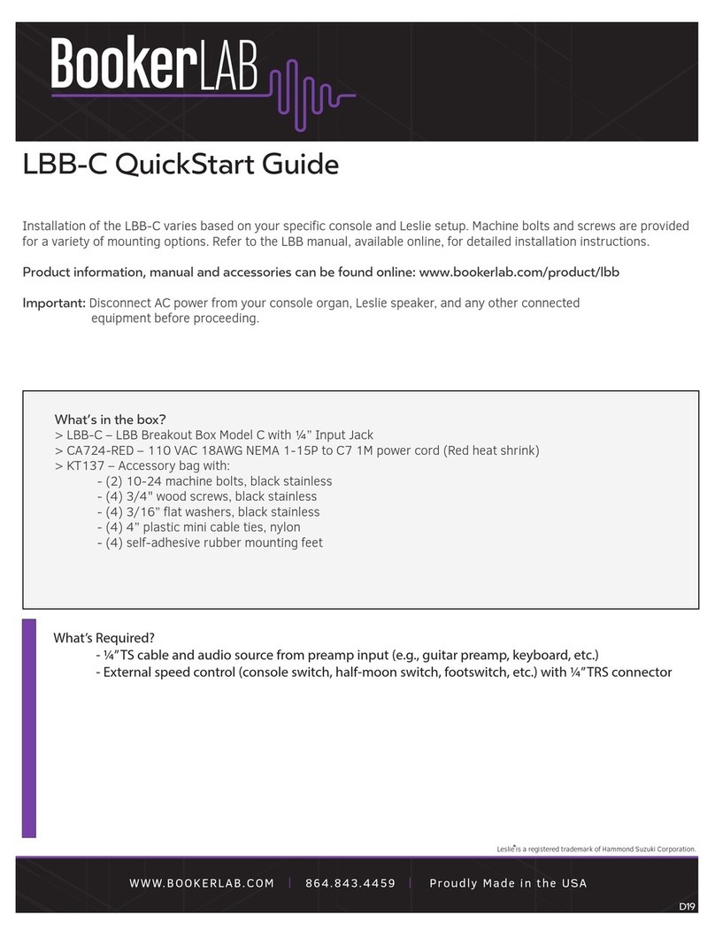 BookerLab LBB-C quick start guide