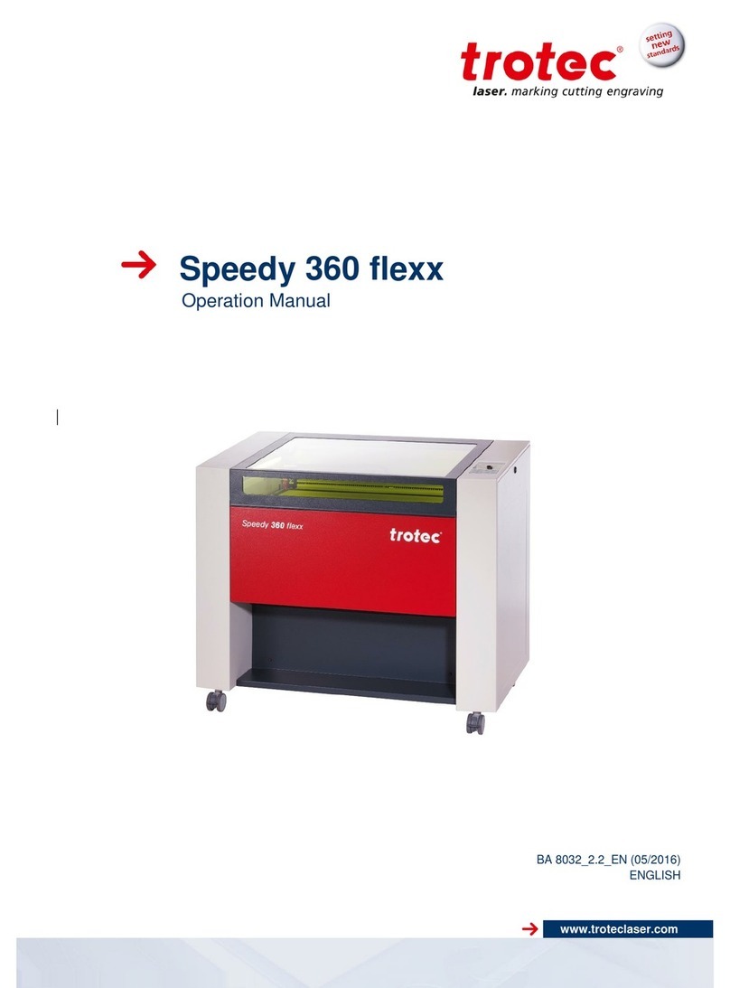 Trotec Speedy 360 flexx User manual