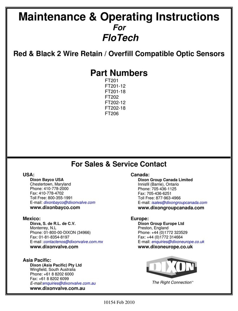 Dixon FloTech FT201-12 Maintenance & Operating Instructions
