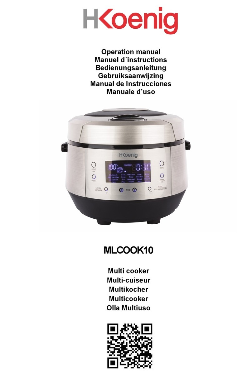 H.Koenig MLCOOK10 User manual H.Koenig MLCOOK10 User manual