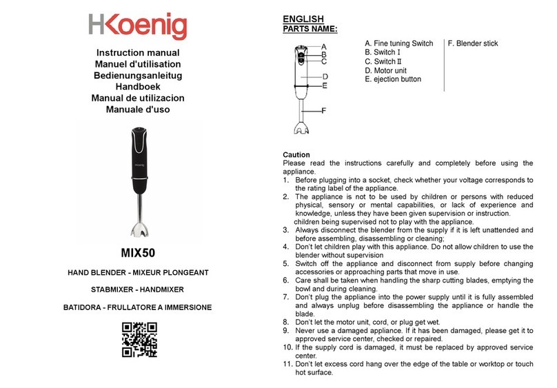 H.Koenig MIX50 instruction manual