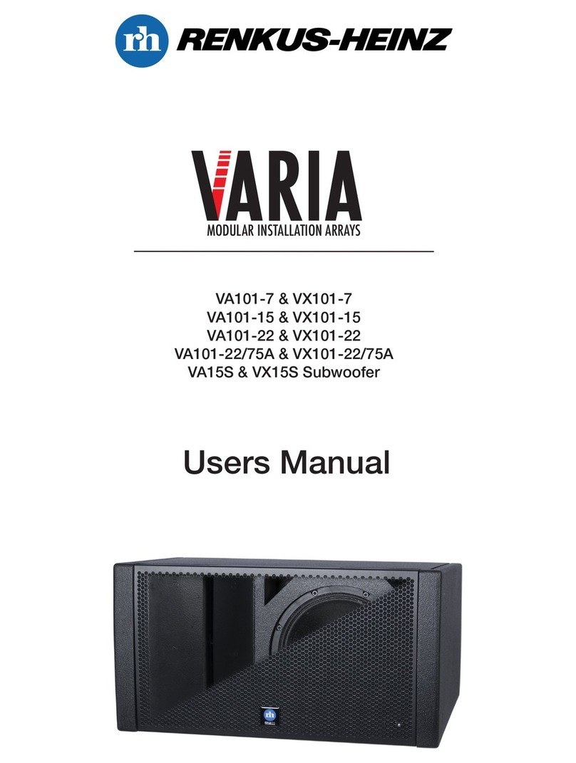 Renkus-Heinz VARIA VA101-7 user manual
