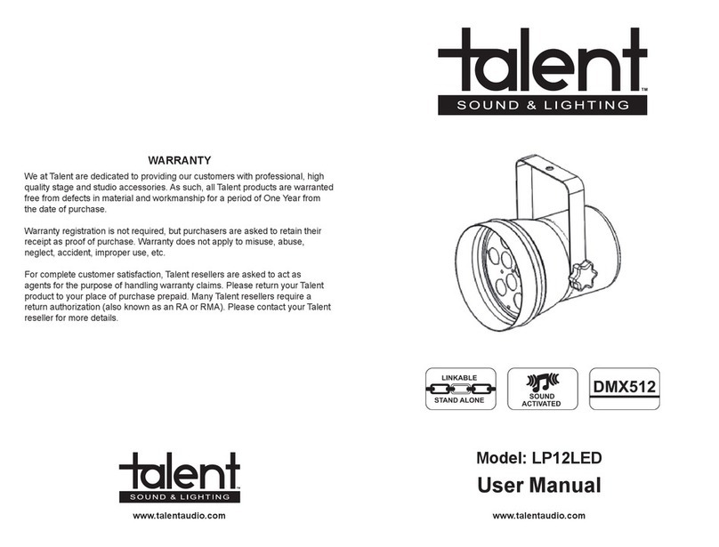 Talent LP12LED User manual