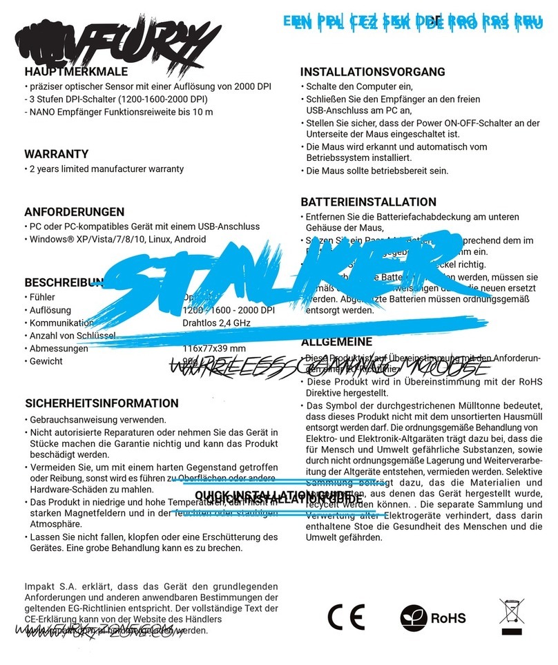 Fury Stalker Quick installation guide