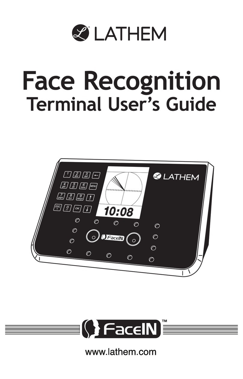 Lathem FaceIN FR700 User manual