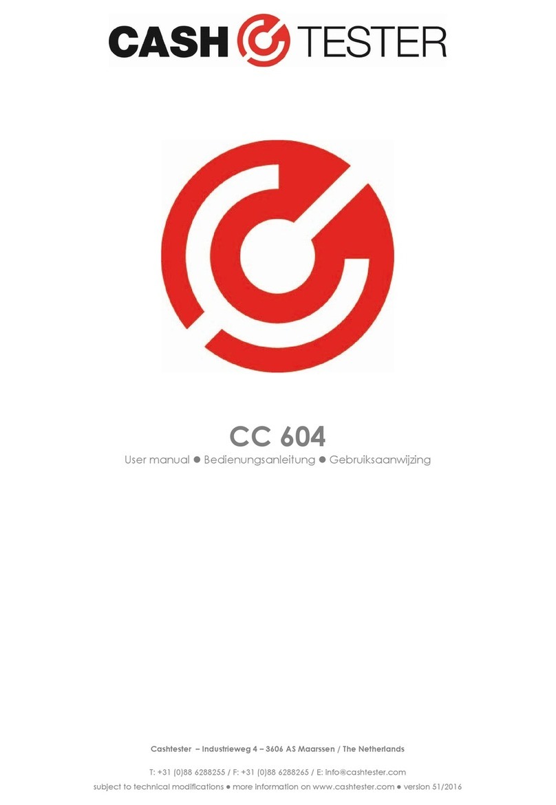 CashTester CC 604 user manual