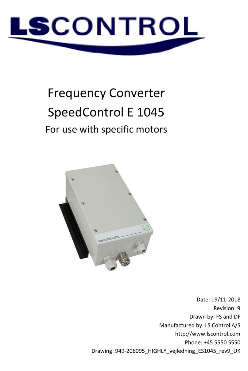 LS Control SpeedControl E 1045 User manual