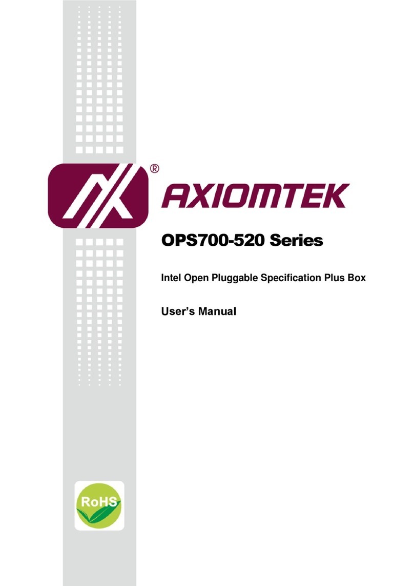 AXIOMTEK OPS700-520 Series User manual