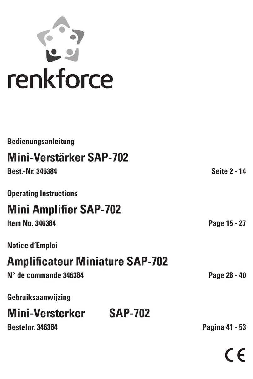 Renkforce SAP-702 operating instructions