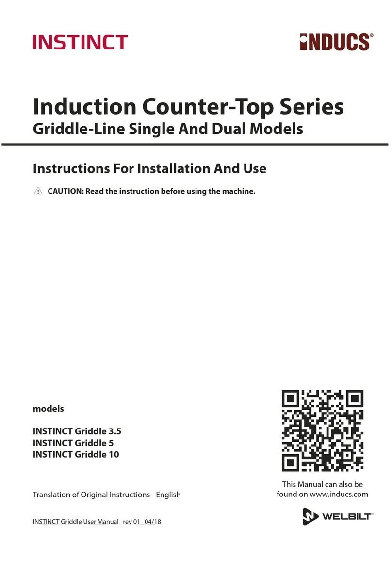 INDUCS INSTINCT Griddle 3.5 Instructions for installation and use