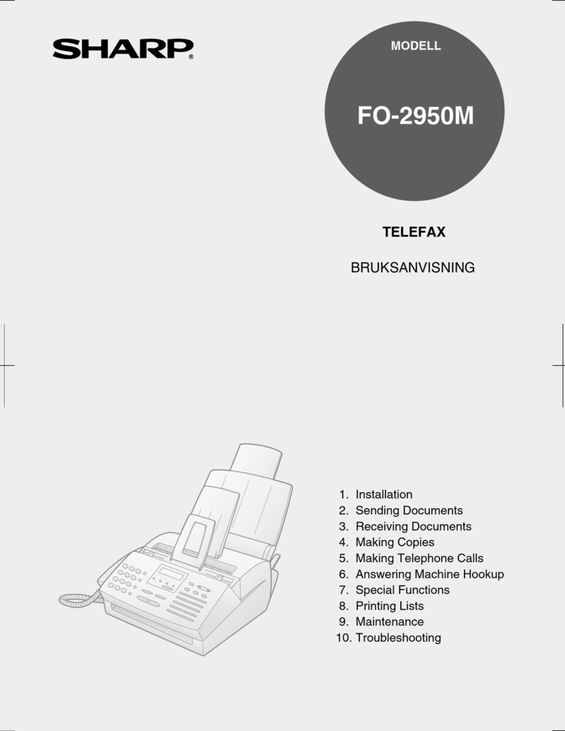 Sharp FO-2950M - B/W Laser - All-in-One User manual