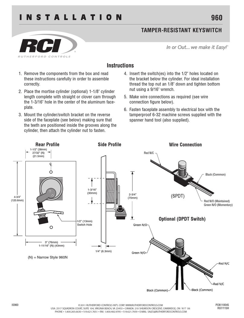 RCI 960 Series Installation